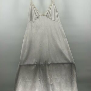 Tailor Vintage Silver Satin Chemise